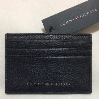 トミーヒルフィガー(TOMMY HILFIGER)のトミーヒルフィガー カードケース 紺 新品(名刺入れ/定期入れ)