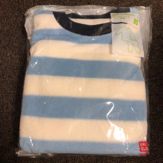 ユニクロ(UNIQLO)の【新品未使用】ユニクロ マイクロフリースパジャマ 80センチ(パジャマ)