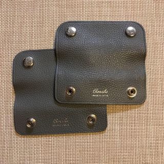 エルベシャプリエ(Herve Chapelier)のleffe ハンドルカバー グレー シルバー金具 美品 エルベシャプリエに☆(トートバッグ)