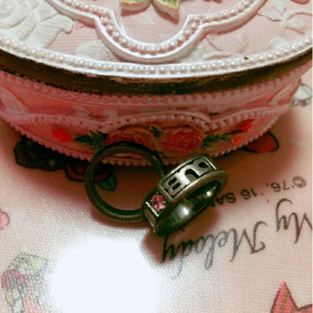 DUB Collection(ダブコレクション)の正規品DUB7号ピンキーリングピンクストーン付指輪セット レディースのアクセサリー(リング(指輪))の商品写真