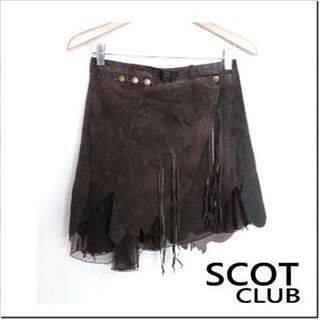 スコットクラブ(SCOT CLUB)のSCOT CLUB 本革巻きスカート(ミニスカート)