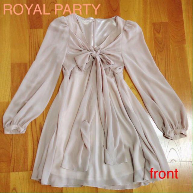 ROYAL PARTY(ロイヤルパーティー)のROYALPARTY シフォンワンピース レディースのワンピース(ひざ丈ワンピース)の商品写真