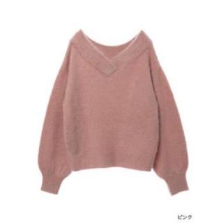 ダブルクローゼット(w closet)のW closet ニット ピンク(ニット/セーター)