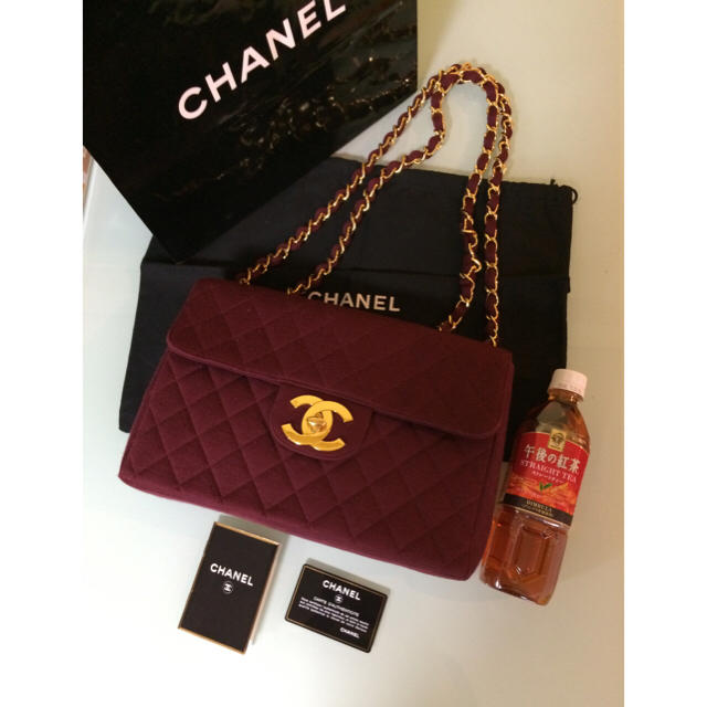 GINGER掲載商品】 CHANEL 赤 アメリカンチェリー コットン チェーン