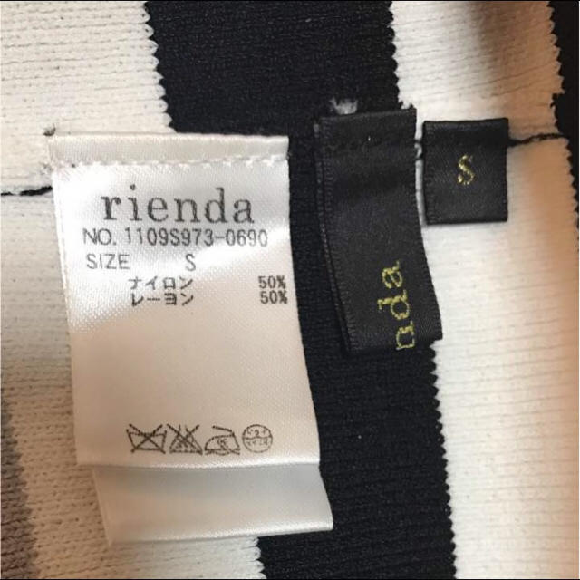 rienda(リエンダ)の【再値下げ】新品rienda ボーダーベアタイトワンピース レディースのワンピース(ミニワンピース)の商品写真