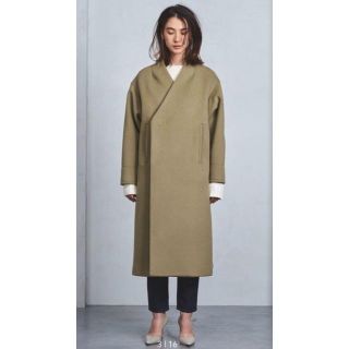 ハイク(HYKE)のHYKE(ハイク) 2017AW ノーカラーコート(ロングコート)