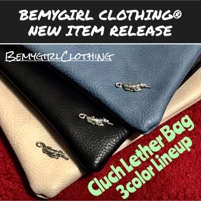 HYSTERIC GLAMOUR(ヒステリックグラマー)の♫送料無料♫ BemygirlClothing クラッチバック レザー アメカジ メンズのバッグ(セカンドバッグ/クラッチバッグ)の商品写真