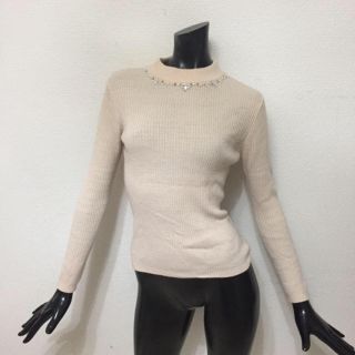 プロポーションボディドレッシング(PROPORTION BODY DRESSING)のプロポーションボディードレッシング・ビジューピンクニット(ニット/セーター)