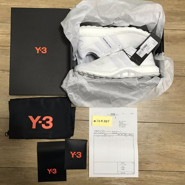 Yohji Yamamoto(ヨウジヤマモト)の27cm 国内正規 Y-3 PUREBOOST ピュアブースト トリプルホワイト メンズの靴/シューズ(スニーカー)の商品写真
