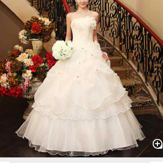 ✨ウエディングドレス  ドレス 結婚式 結婚式二次会 調整可能 ✨(ウェディングドレス)