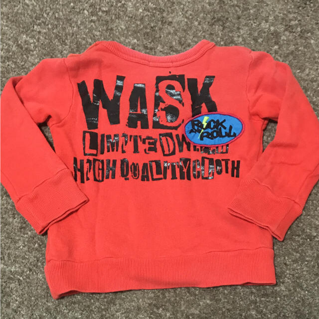 WASK(ワスク)のトレーナー  オレンジ キッズ/ベビー/マタニティのキッズ服男の子用(90cm~)(Tシャツ/カットソー)の商品写真