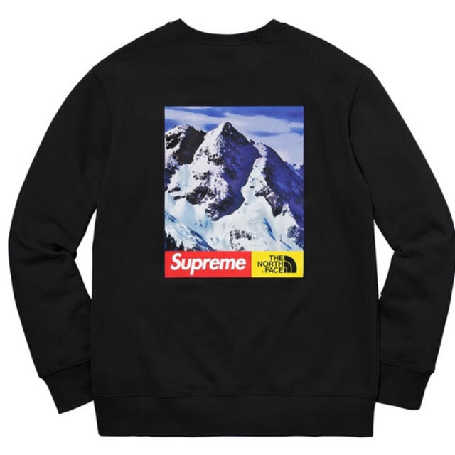 Supreme(シュプリーム)の国内正規  Supreme The North Face Crewneck 黒L メンズのトップス(スウェット)の商品写真