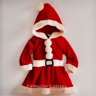 キャサリンコテージ(Catherine Cottage)の★新品★ブーツのおまけ付！ベビー サンタ ワンピース90cm キャサリンコテージ(ワンピース)