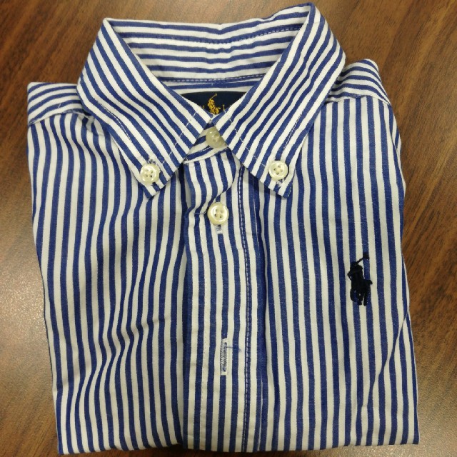 POLO RALPH LAUREN(ポロラルフローレン)のラルフローレン　ベビー　シャツ　ストライプ キッズ/ベビー/マタニティのベビー服(~85cm)(シャツ/カットソー)の商品写真