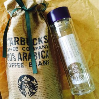 スターバックスコーヒー(Starbucks Coffee)のにこ様専用♡韓国 スタバ⭐️限定グラスティーボトル(タンブラー)