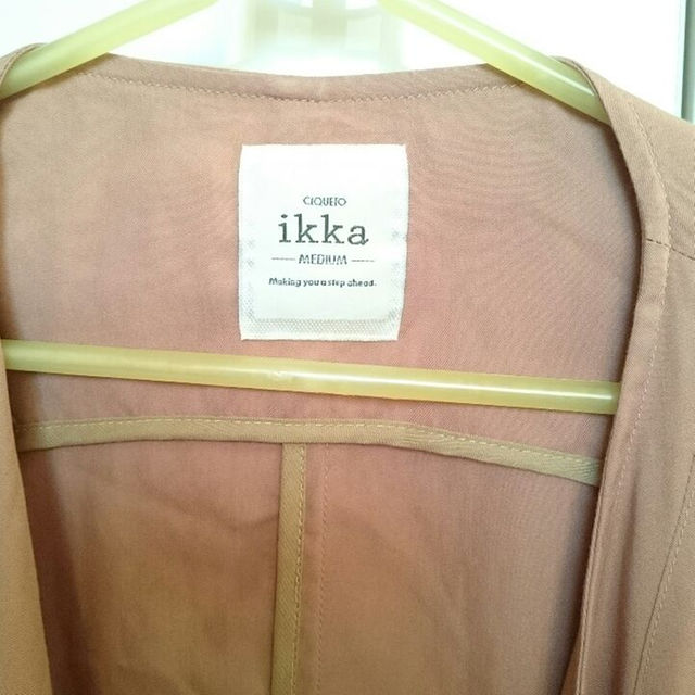 ikka(イッカ)のikka MEDIUMイッカジャケット羽織ブルゾン レディースのジャケット/アウター(ノーカラージャケット)の商品写真