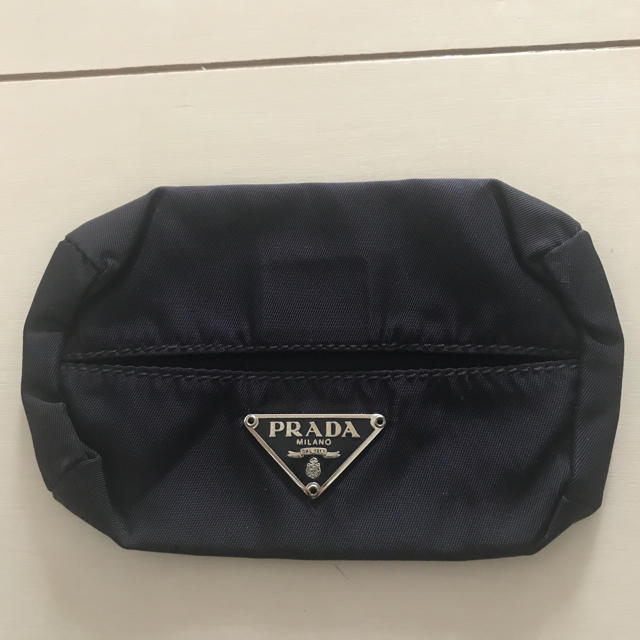 PRADA(プラダ)のプラダ PRADA ティッシュカバー 紺 レディースのファッション小物(その他)の商品写真