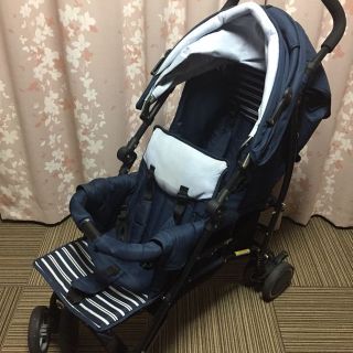 送料込!二人乗り 双子ベビーカー 縦型 日本育児 ツインシティの