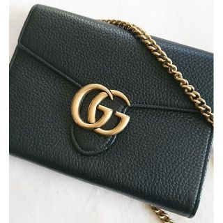 グッチ(Gucci)の【Dr.kさまご専用】グッチGGマーモントチェーンウォレット【定価40%オフ】(ショルダーバッグ)