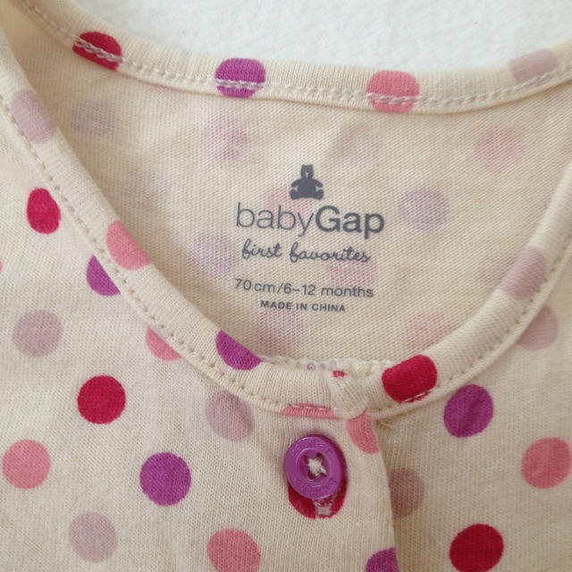 babyGAP(ベビーギャップ)のほぼ未使用♡babyGap♡ワンピ♡70 キッズ/ベビー/マタニティのキッズ服女の子用(90cm~)(その他)の商品写真