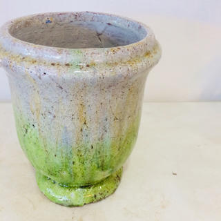 美しいグラデーション＊Fer green round pot(直径16cm)(プランター)