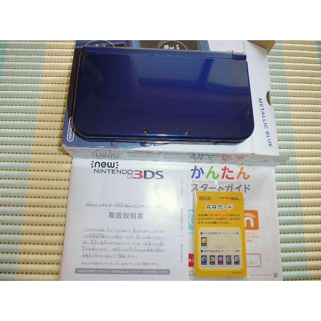 任天堂new３ＤＳLL・メタリックブルー・付属品あり