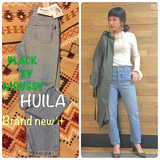 新品BLACK by MOUSSY HUILA blue denimウィラデニム