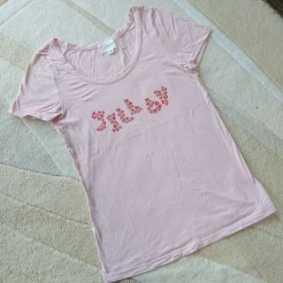 ジルスチュアート(JILLSTUART)のJILLSTUART Tシャツ ピンク スパンコール JILL by(Tシャツ(半袖/袖なし))