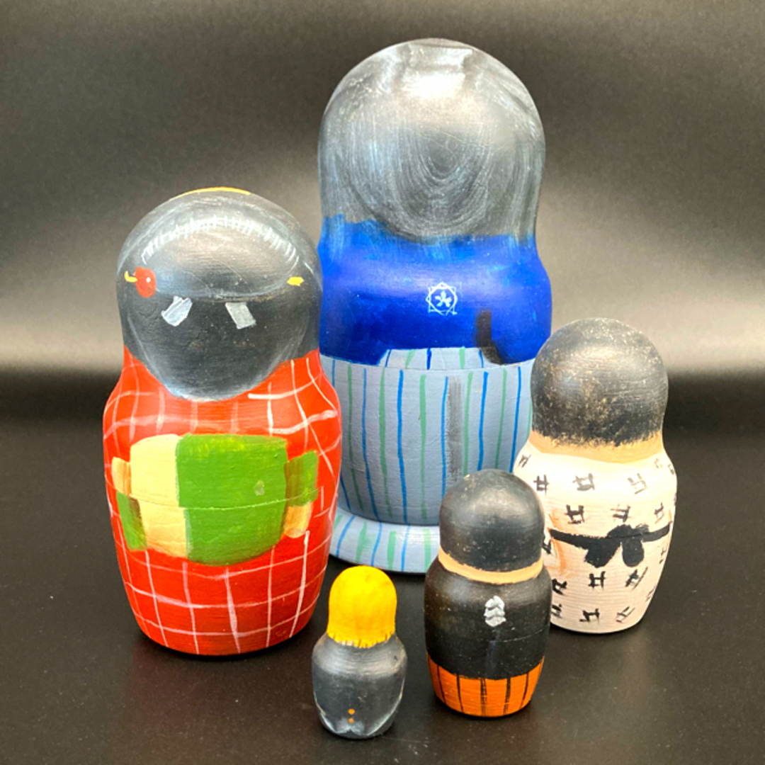 マトリョーシカ 坂本龍馬 「マト龍馬」 天然木 - 工芸品
