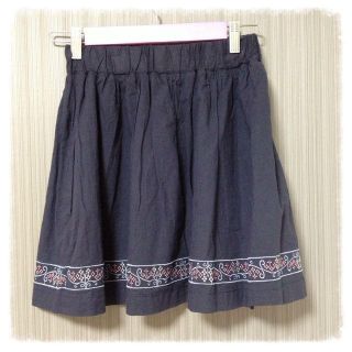 カスタネ(Kastane)の刺繍スカート☆お取り置き♡(ミニスカート)