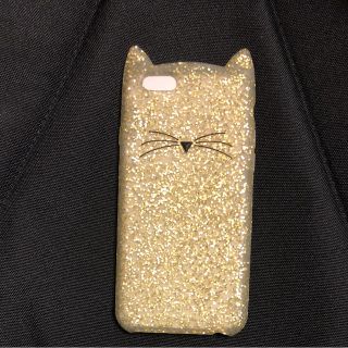 ケイトスペードニューヨーク(kate spade new york)のKate Spade グリッター キャット iPhone 6 6S ケース(iPhoneケース)