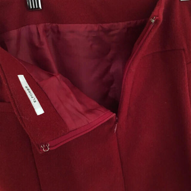 ELFORBR(エルフォーブル)のELFORBR ライトメルトン台形スカート レディースのスカート(ミニスカート)の商品写真