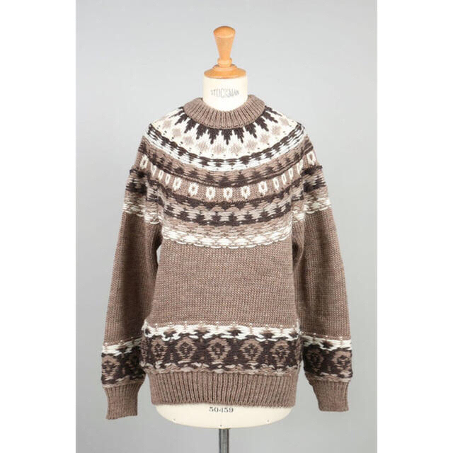 ✴︎JANE SMITH✴︎ノルディックニット✴︎ブラウン✴︎38 レディース