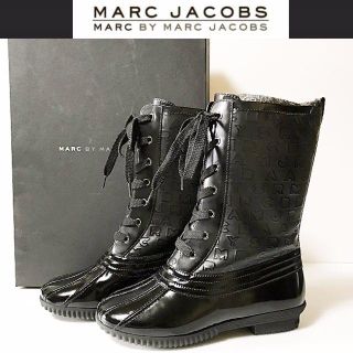 マークバイマークジェイコブス(MARC BY MARC JACOBS)の◆新品同様◆MARCbyMARCJACOBSマークジェイコブス/ロゴブーツ(ブーツ)