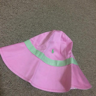 ポロラルフローレン(POLO RALPH LAUREN)の566女の子50本物ラルフローレンのピンク系のお帽子　リバーシブル(帽子)