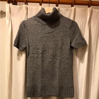 マイケルコース(Michael Kors)の【MICHAEL KORS】グレー半袖ニット タートルネック マイケルコース(ニット/セーター)