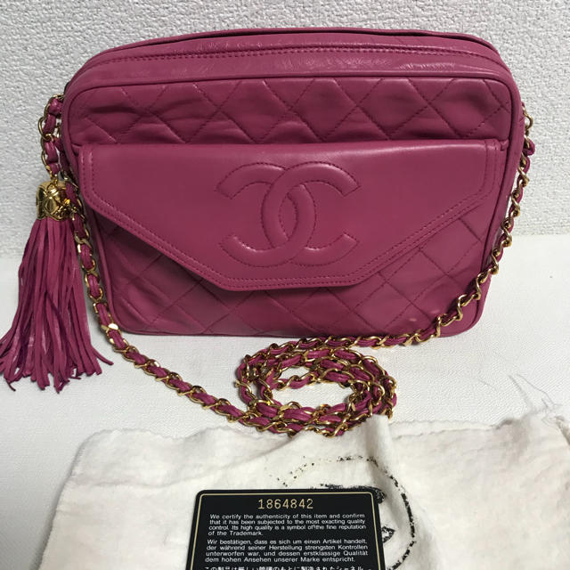 在庫処分大特価!!】 - CHANEL 正規品 フリンジ ショルダーバッグ