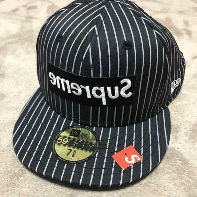 美品 SUPREME コムデギャルソン コラボ キャップ ニューエラ-