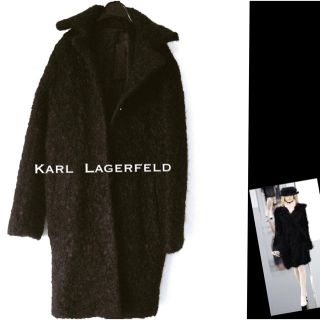 カールラガーフェルド(Karl Lagerfeld)のカールラガーフェルド カーリーウール オスカル様専用(ロングコート)