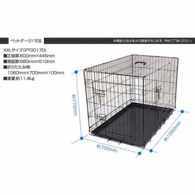 XXL ペットケージ 折りたたみ 大型犬用 ゲージの通販 by モカ's shop｜ラクマ