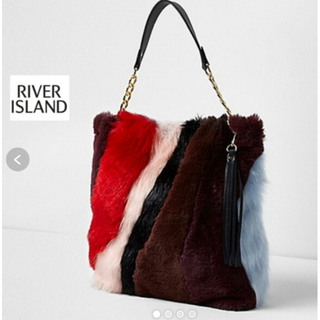 リバーアイランド(RIVER ISLAND)のクリスマスセール♡*River Island*秋冬♡レッドファートート♡(トートバッグ)