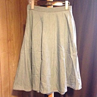 ダブルクローゼット(w closet)のw closet ブルーデニムスカート(ひざ丈スカート)