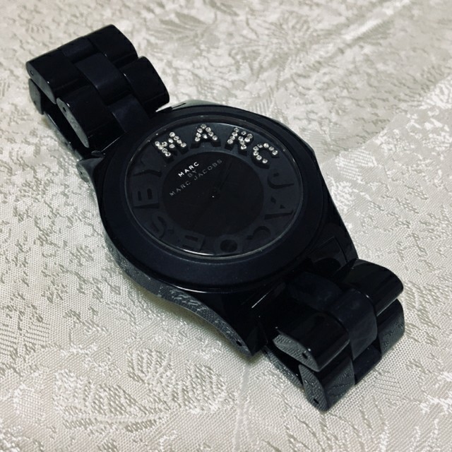 MARC JACOBS 時計 リベラ 黒 マークジェイコブス Rivera約65g ケース素材