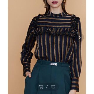 ユナイテッドアローズ(UNITED ARROWS)のUNITED TOKYO ストライプフリルシャツ (シャツ/ブラウス(長袖/七分))