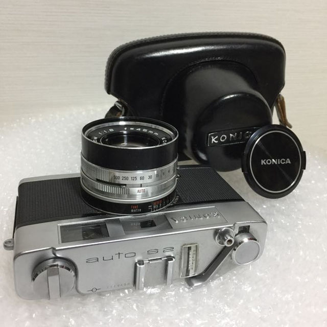 コニカ AUTO S2 フィルムカメラ 各箇所実動 美品