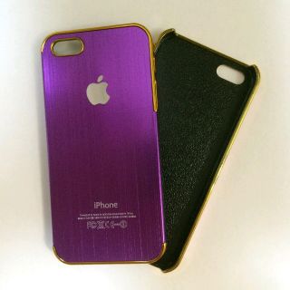 パープルアルミiPhone5/5sケース(イヤーマフ)