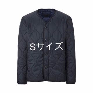 ユニクロ(UNIQLO)の新品 ユニクロ　メンズ　ウォームパデットミリタリージャケット　ブラック 　S(ミリタリージャケット)