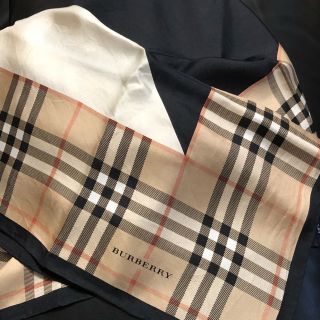 BURBERRY - バーバリー大判スカーフ シルク100%の通販 by 凛