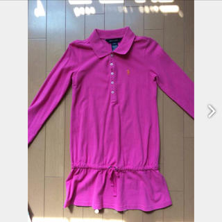 ラルフローレン(Ralph Lauren)のラルフローレン 女の子 ポロシャツ風ワンピース Sサイズ 120(その他)