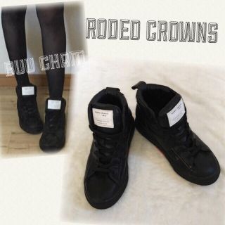 ロデオクラウンズ(RODEO CROWNS)のRODEO CROWNS×UBIQ♡ハイカット スニーカー レザー(スニーカー)